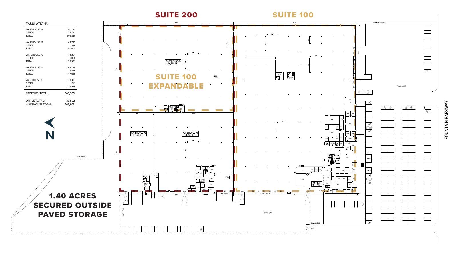 602 Fountain Parkway site plan